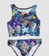 Bikini surf girl tricolor 6-16a Neon flowers