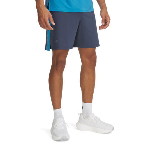 UA LAUNCH PRO 7'' SHORTS-BLU GRY-045