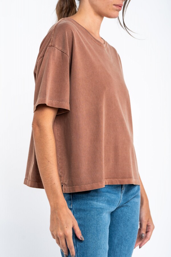 Remera Manga Corta Lavada Vison