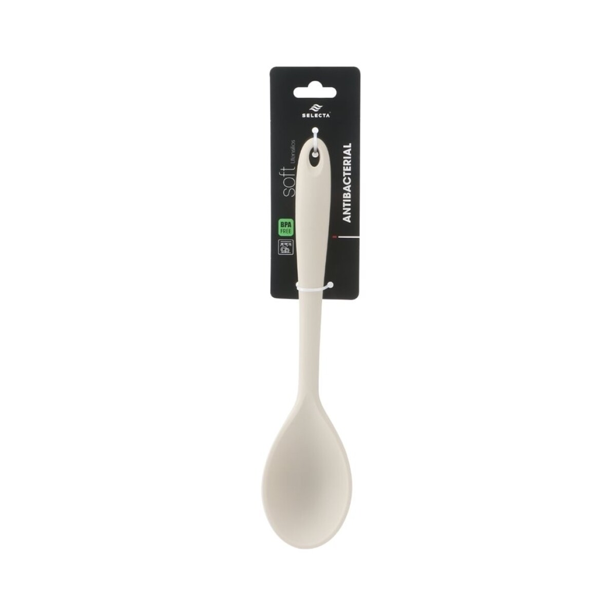 CUCHARA 26X6CMS SILICONA BEIGE 