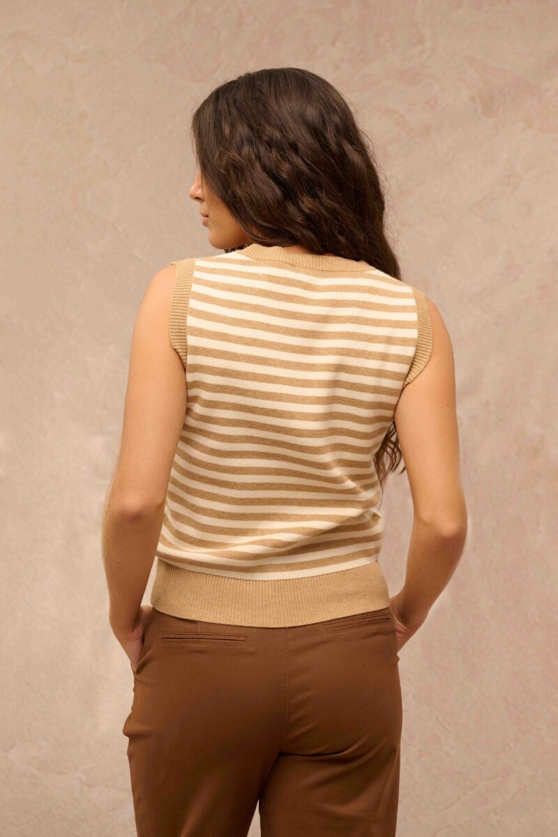 TOP DALIA BEIGE Y CRUDO TOP DALIA BEIGE Y CRUDO