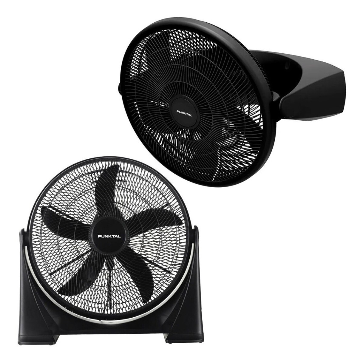 Ventilador Turbo Punktal 5 Aspas Para Piso O Pared 3 Velocidades 50cm De Diámetro 