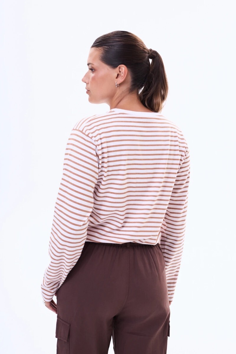 Remera manga larga Isis Marron