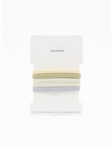 COLEROS PACK X5 BEIGE CLARO