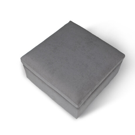 Puff Conecta - Tela Microfibra Gris