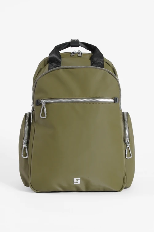 Mochila porta laptop verde