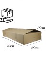 Caja aleta simple 90x45x15 - e commerce. MADERA