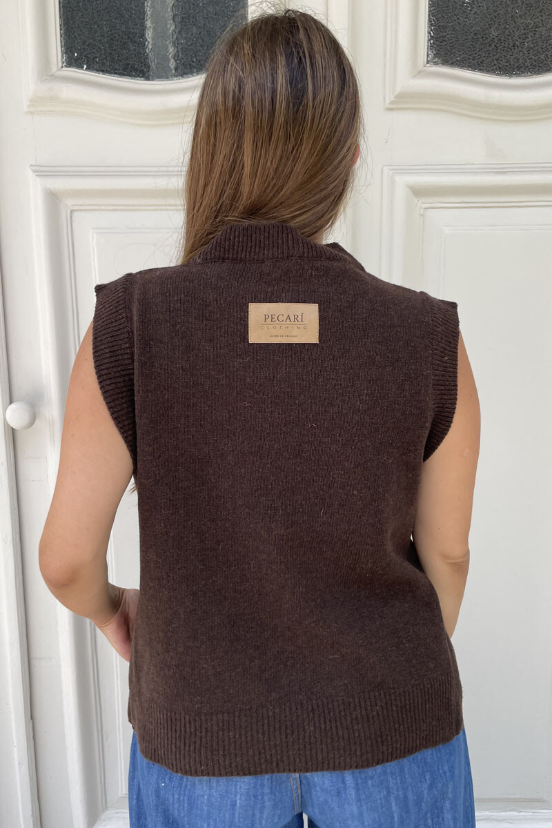 Chaleco Lirio Chocolate