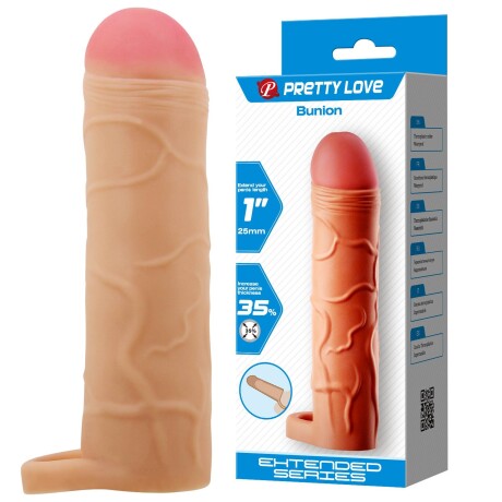 Extensión Pene Realístico Bunion Pretty Love Carne