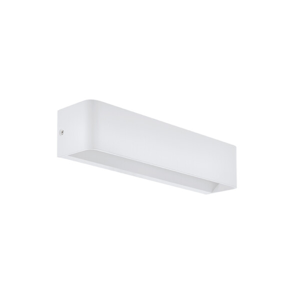 Aplique LED de pared niquel rectang. 12W SANIA 4 EG1177
