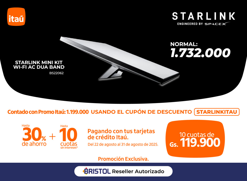 Popup Itau Starlink
