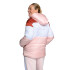 Campera de Mujer Umbro Nacional Puffer Rosado - Blanco - Rojo