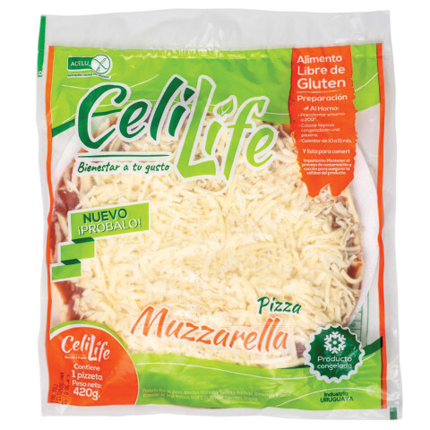 Pizza con Muzzarella Sin Gluten Celilife 450 Gramos Pizza con Muzzarella Sin Gluten Celilife 450 Gramos