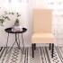Funda Cubre Sillas Universal Comedor Elastizada Lavable X2 Variante Color Beige