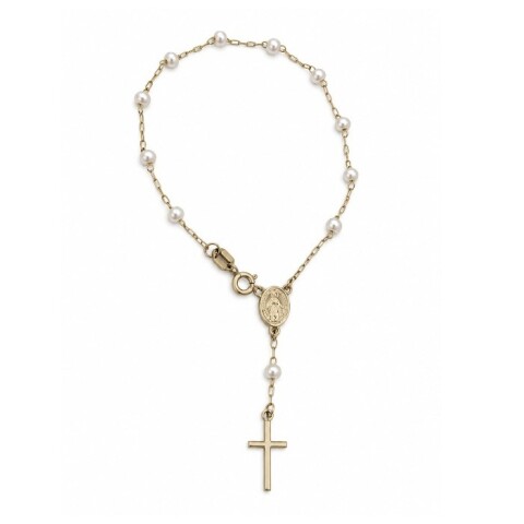 Pulsera Rosario con perlas de cultivo Pulsera Rosario con perlas de cultivo