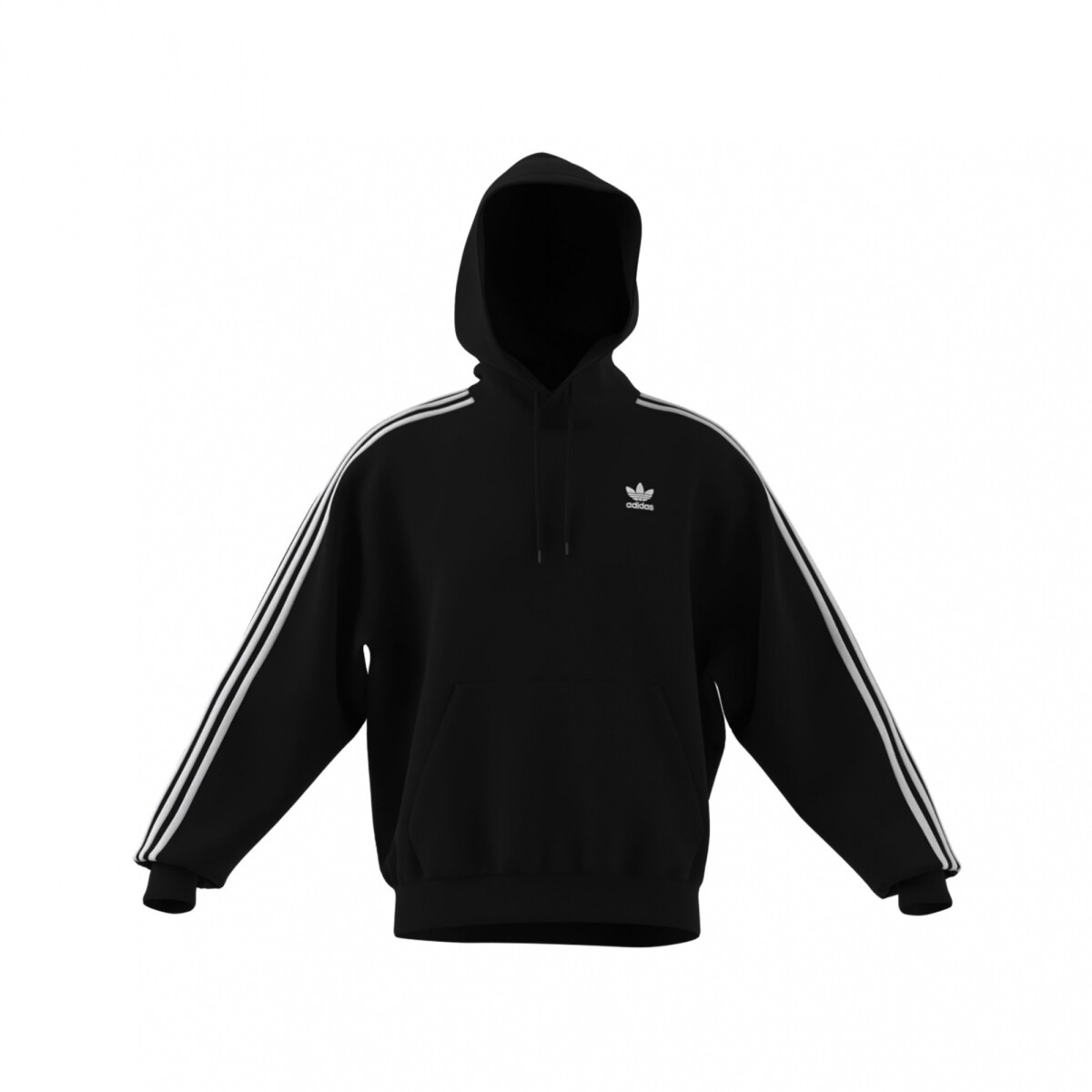 adidas BAGGY HOODIE - BLACK 