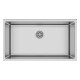 PILETA SIMPLE 40x76.2x24.2cm AC. INOX SS304 1.2MM C/DESAGUE Y VALVULA GRIS