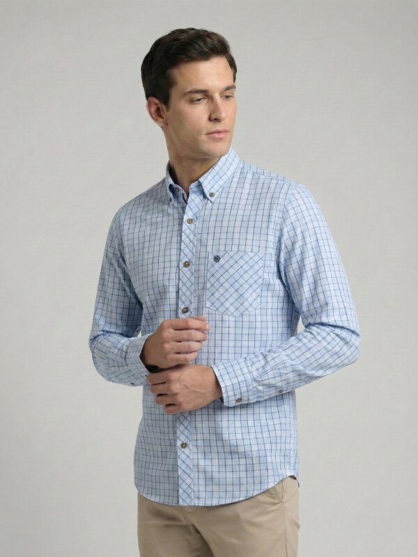 CAMISA MANGA LARGA A CUADROS CAMISA MANGA LARGA A CUADROS