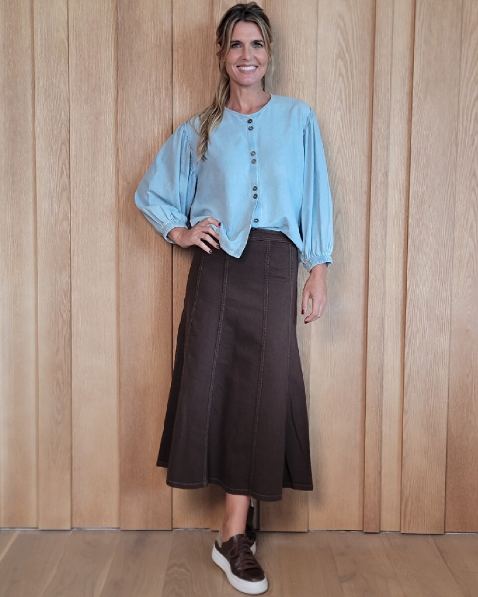 Pollera Mónaco - Chocolate 