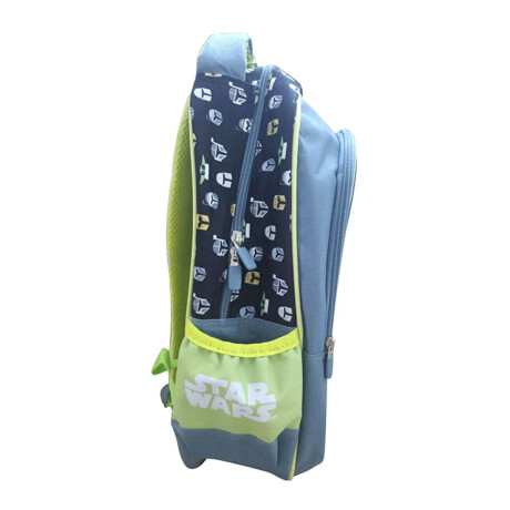 Mochila infantil 3D Baby Yoda Tafeta Grande 40 x 30 cm Gris