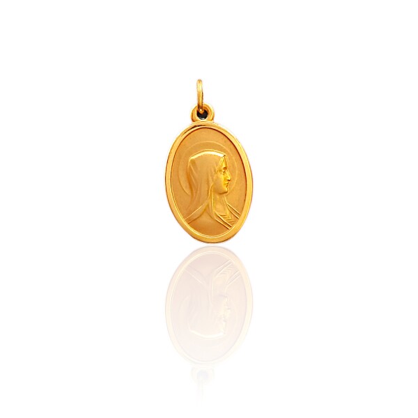Dije Virgen María-Oro bajo-Sin piedra-CP8652 Sinpiedra