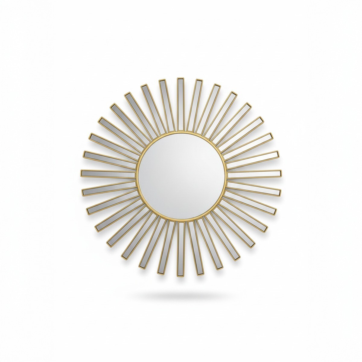 ESPEJO RED DORADO 26CM 