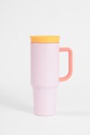 Mug vaso acero 1180 ml rosa