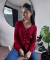 Blusa Marina bordó