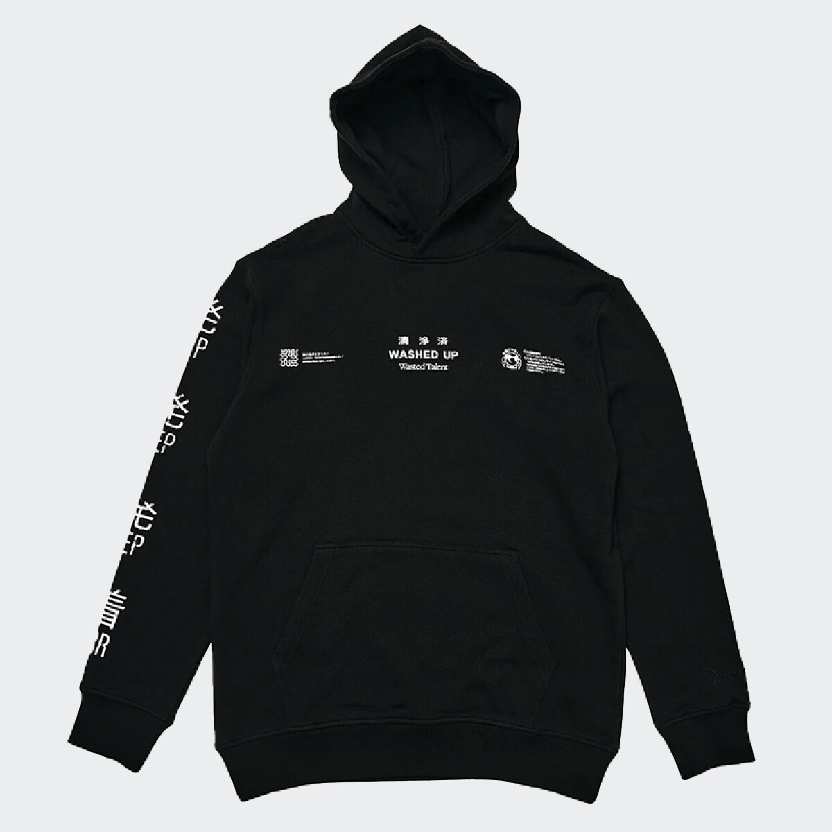 Remera Wasted Talent Rusutsu Hood - Negro 