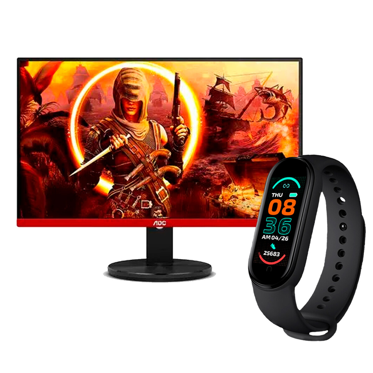 Monitor Gamer Aoc G2490vx 24 Fullhd 144 Hz + Smartwatch 