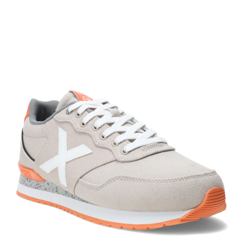 Championes de Hombre MUNICH Dash 176 Gris Claro - Anaranjado - Blanco