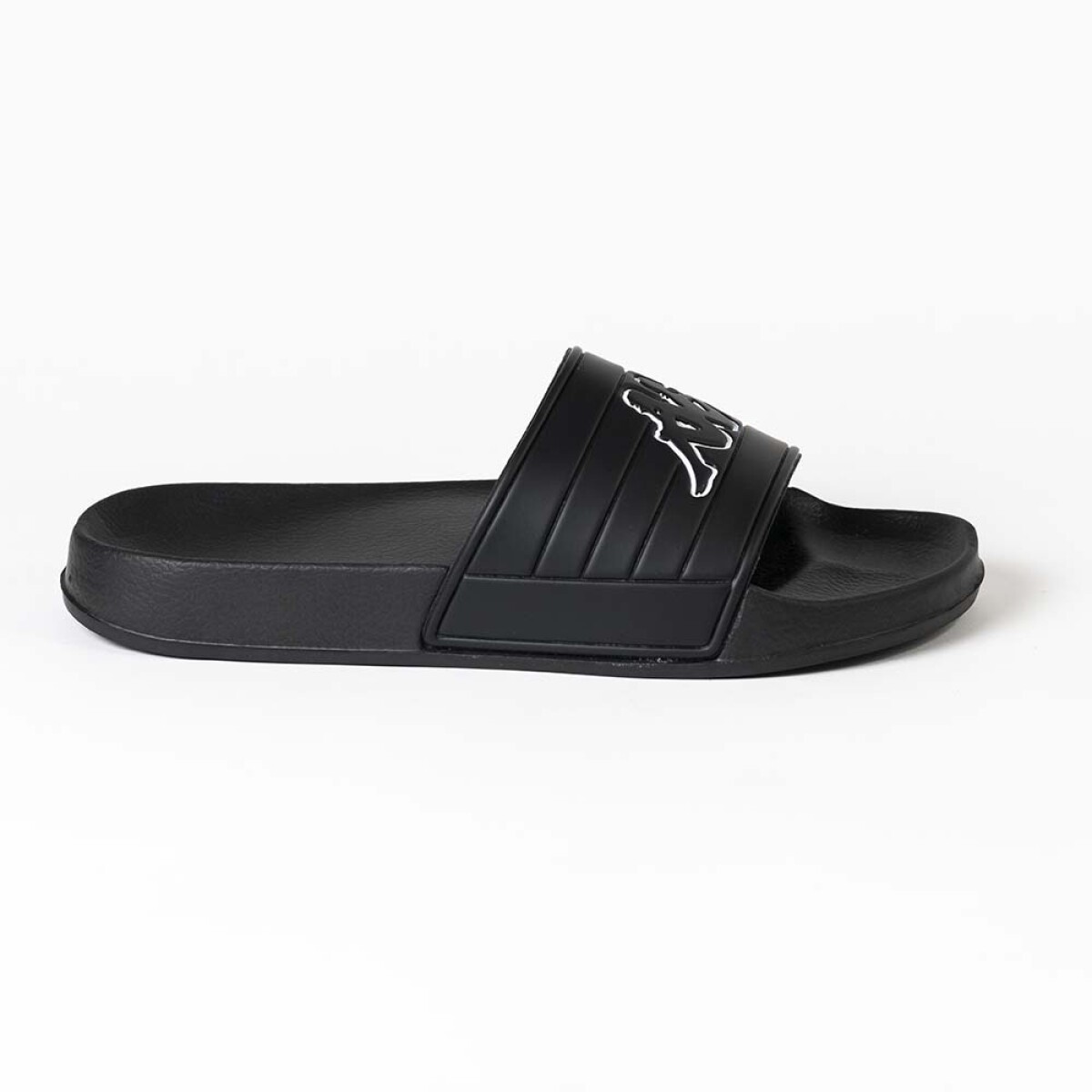 Sandalias Logo Matese Unisex - Black - White 