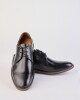 Zapato Cuero Chester Suela Goma - Negro Negro