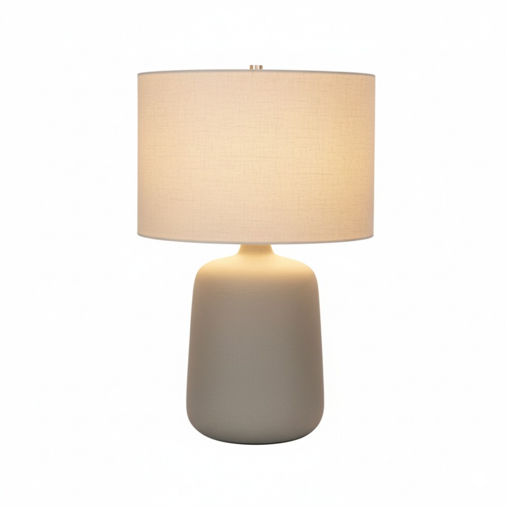Lampara de mesa - Cerámica gris Dabor Lampara de mesa - Cerámica gris Dabor