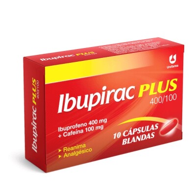 Ibupirac Plus 400 Mg. / 100 Mg. 10 Cápsulas Blandas Ibupirac Plus 400 Mg. / 100 Mg. 10 Cápsulas Blandas