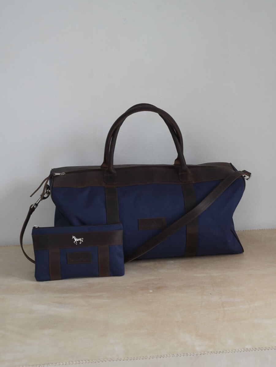 Bolso Sport XL - Chocolate / Azul 