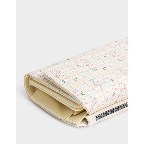 Billetera Fichero Flores Estampado Flores