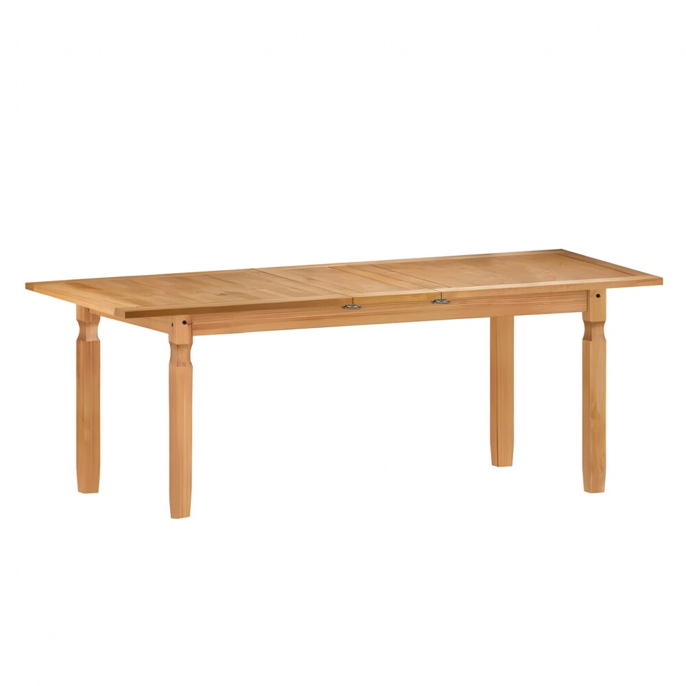 Juego de comedor Extensible 6 Sillas Mad Maciza 160 a 200 cm Natural