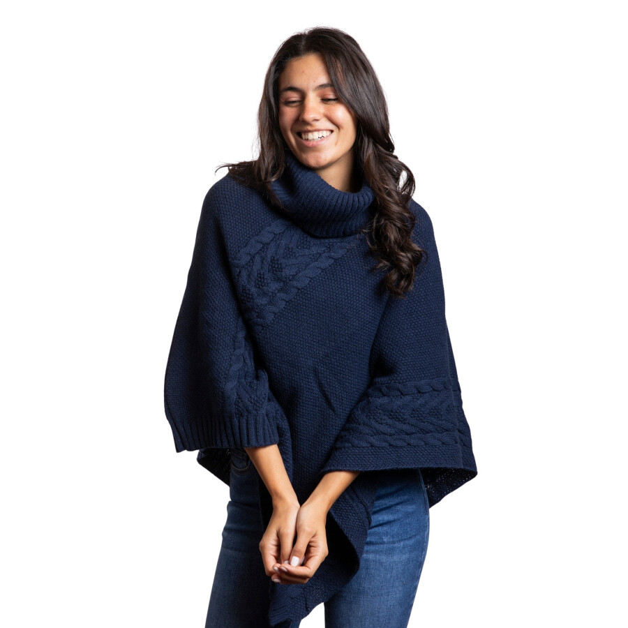 CHERRY PONCHO NAVY