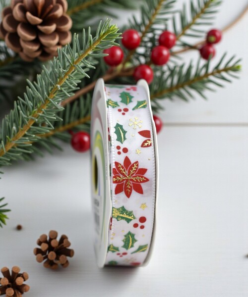 Cinta de regalo navidad 1.5cm*2.6m DISEÑO 5
