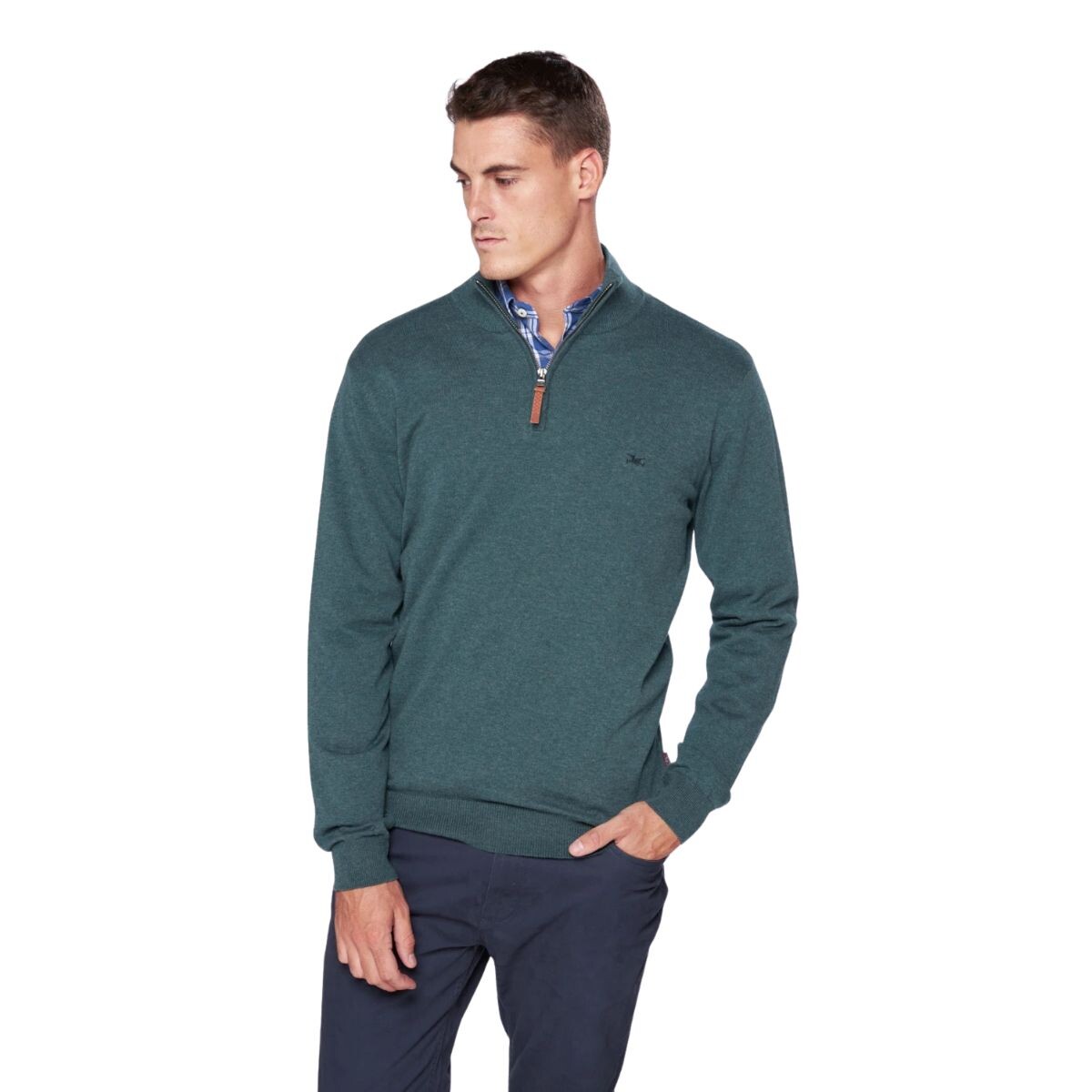 BUZO C/CIERRE S-3XL - VERDE OSCU 