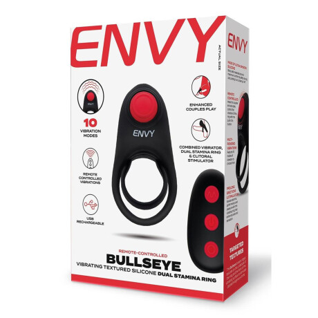 Anillo Doble de Resistencia Vibrador Bullseye con Control Anillo Doble de Resistencia Vibrador Bullseye con Control