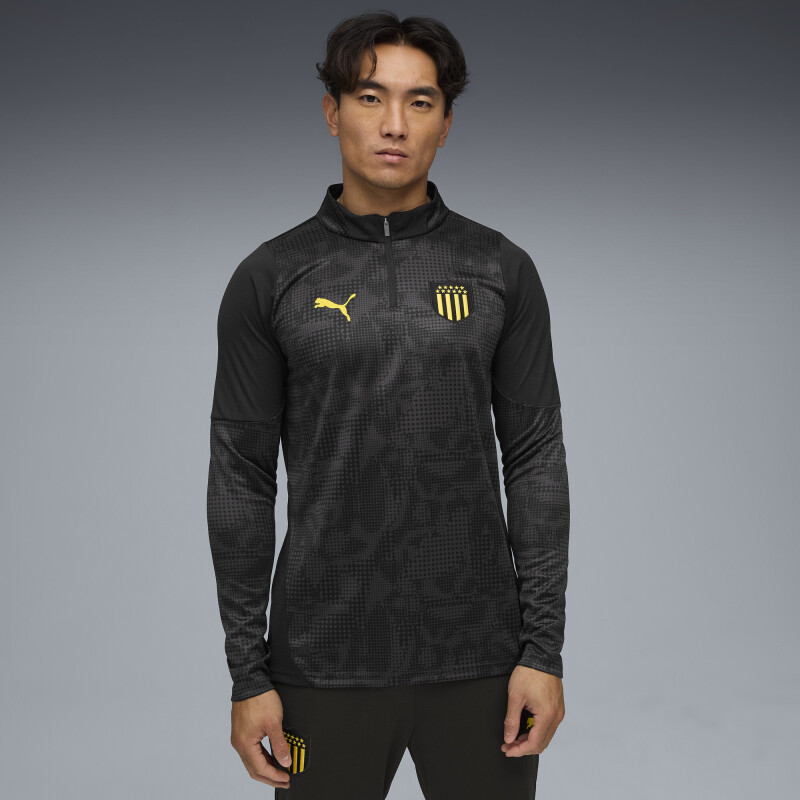 Buzo de Hombre Puma Peñarol Train.1/4 Zip Negro