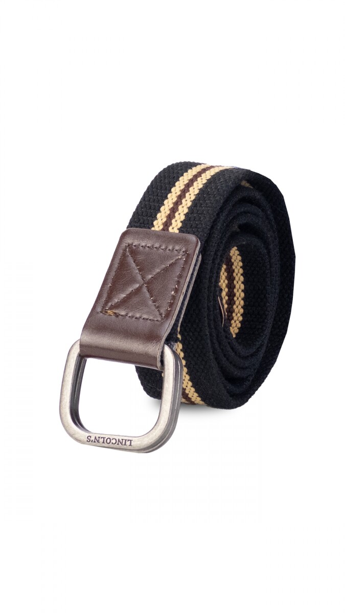 CINTO PAMPA - 110 CMS. NEGRO C/ MARRON 