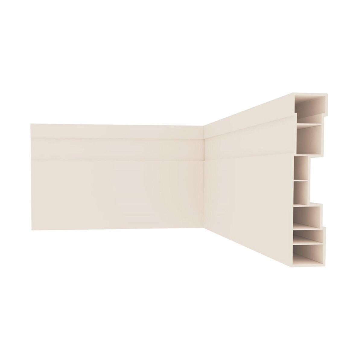 Zócalo Pvc Color Creme 15 Mm 7cm X 2.40 Ml 