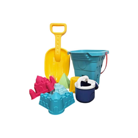 Set de Playa con Balde – Juguete Infantil con Palita y Moldes Celeste