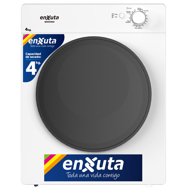 SECARROPA CARGA FONTAL BLANCO POR VENTILACIÓN DE AIRE 4 KG ENXUTA SECARROPA CARGA FONTAL BLANCO POR VENTILACIÓN DE AIRE 4 KG ENXUTA