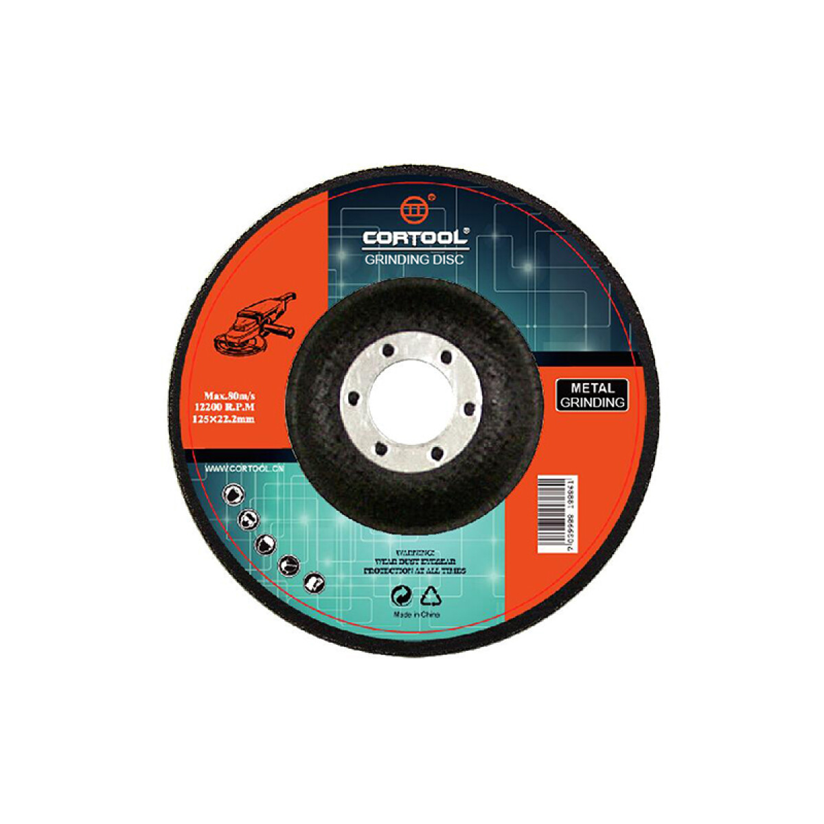 Disco desbaste centro deprimido 180x6,0x22,23 mm - CT1052 