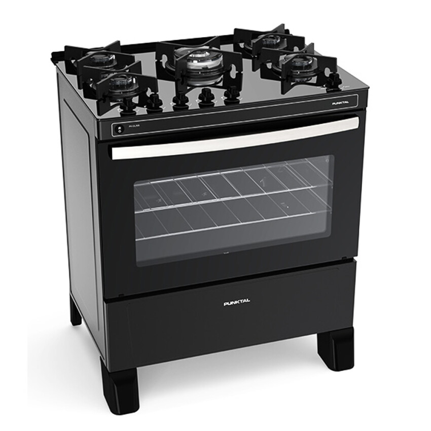 Cocina Punktal Glass Gas 3516 PK-GL5B Cocina Punktal Glass Gas 3516 PK-GL5B