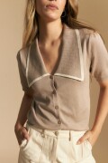 TOP GREGORIA Beige Oscuro